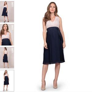 Pleated Detail Maternity & Nursing Dress